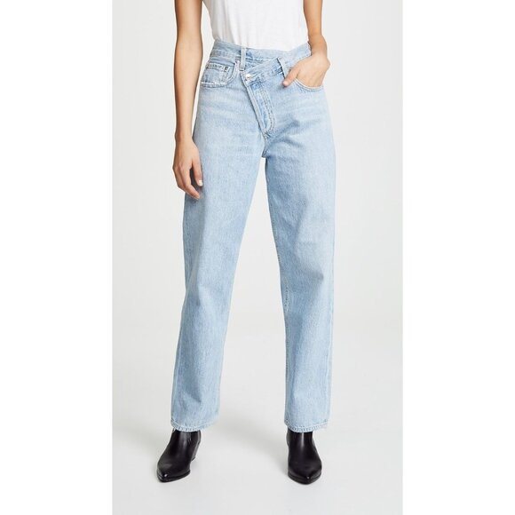AGOLDE Criss Cross Suburbia High Rise Upsized Loose Boyfriend Jeans, Size 29 - Picture 1 of 14